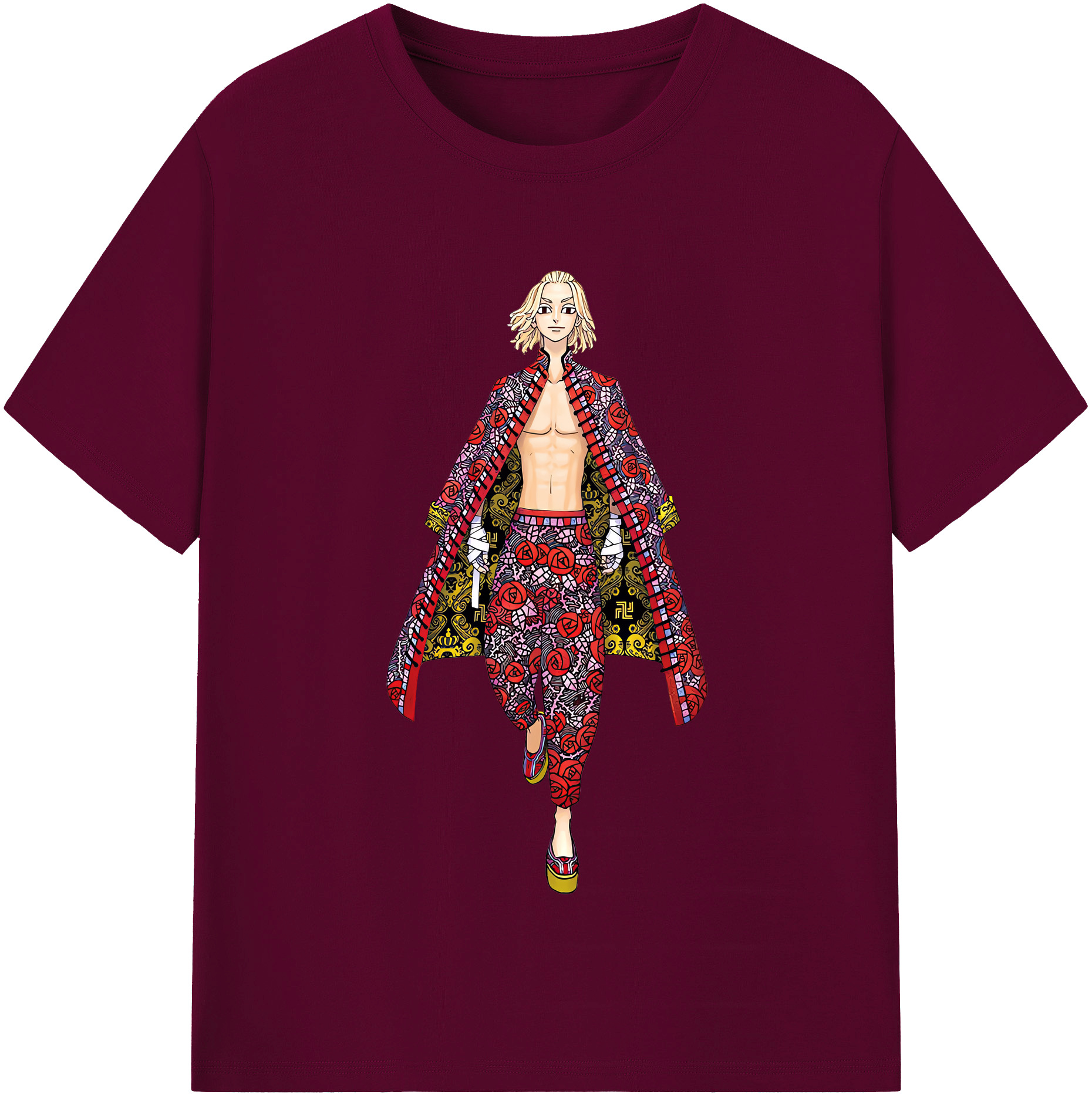 （画像用） 東京リベンジャーズ Tokyo Revengers レディースカジュアルプリントTシャツ（綿100％）